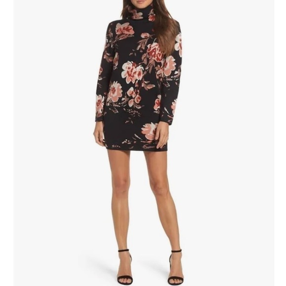 Aly & Jay Feeling Myself Mini Sweater Dress High Neck Knit X-Small - Picture 1 of 10
